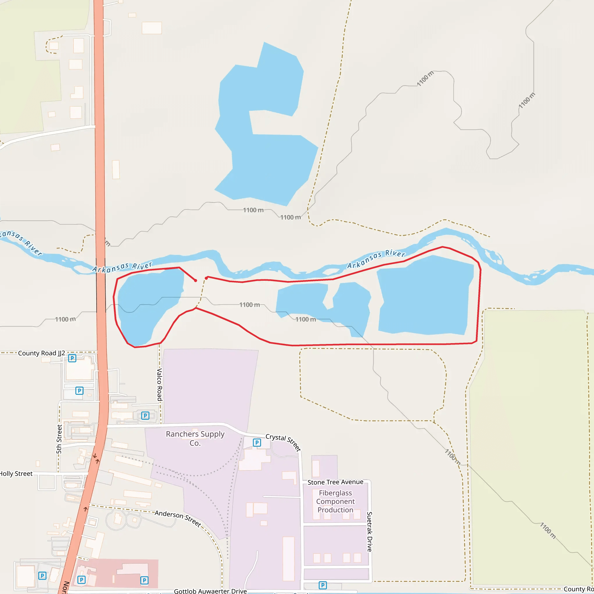 Arkansas River Loop mobile static map
