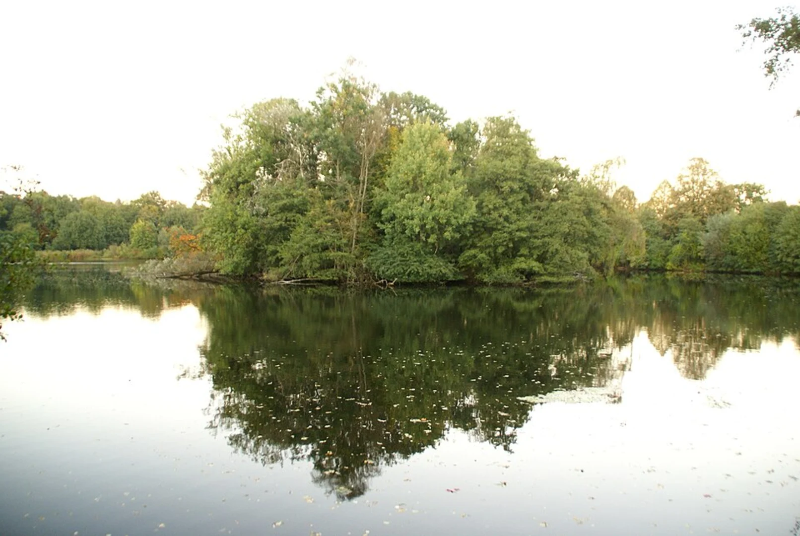 An image depicting the trail Bramfelder See in Ohlsdorf and its surrounding area.