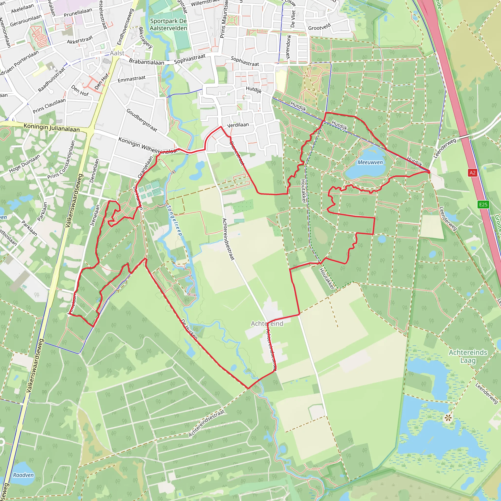 Meeuwven via De Hurken mobile static map