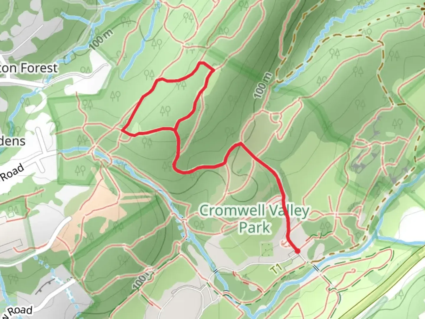 An image depicting the trail Willow Grove Loop Trail and its surrounding area.