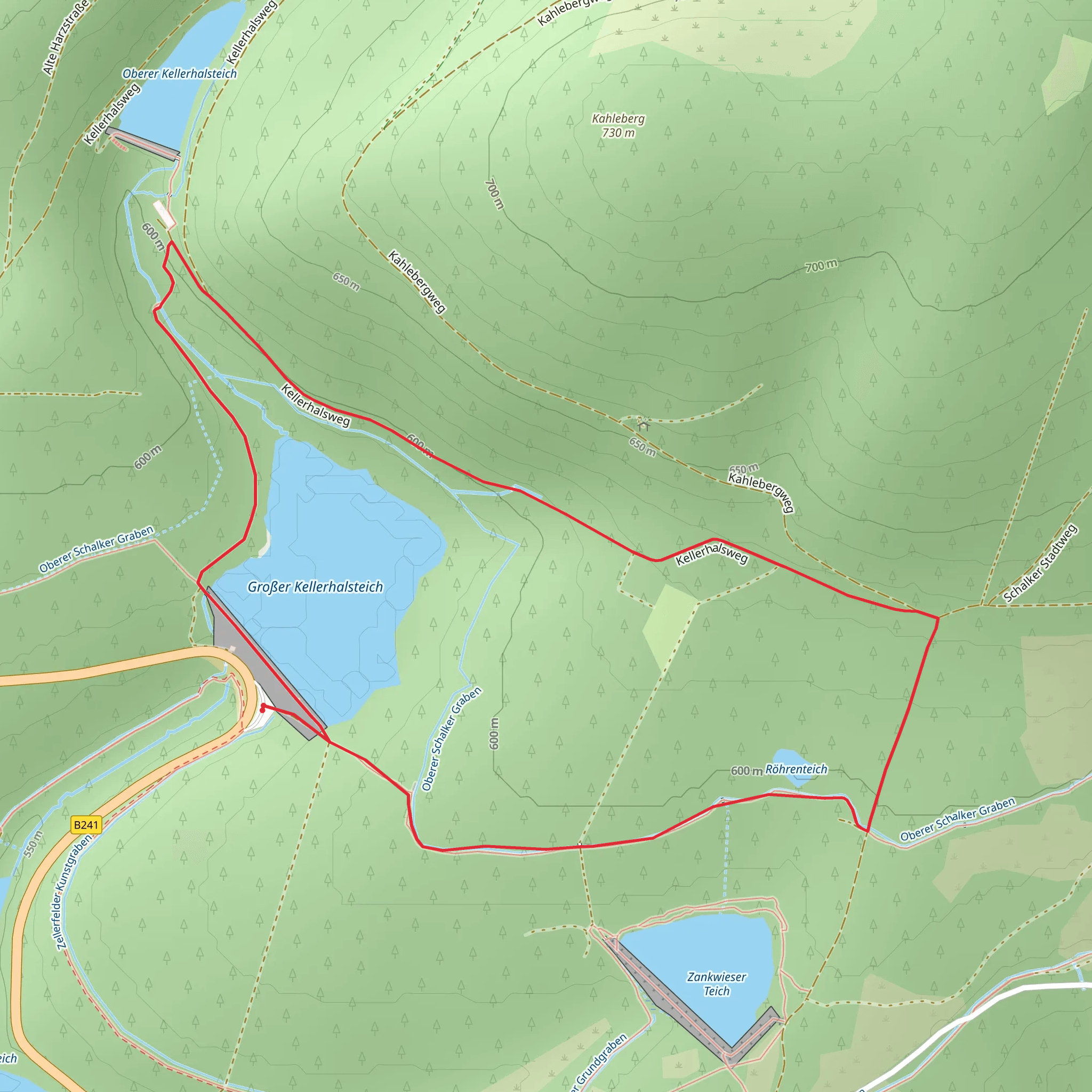 Großer Kellerhalsteich Loop mobile static map