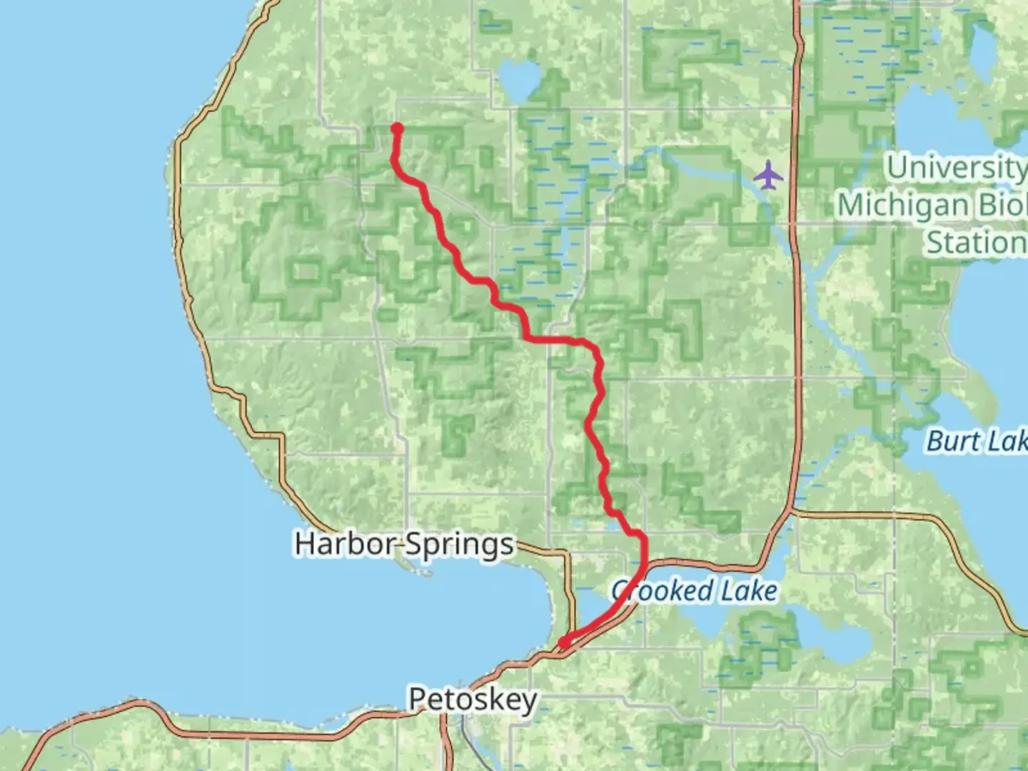 An image depicting the trail Iron Belle Trail - NCT and its surrounding area.