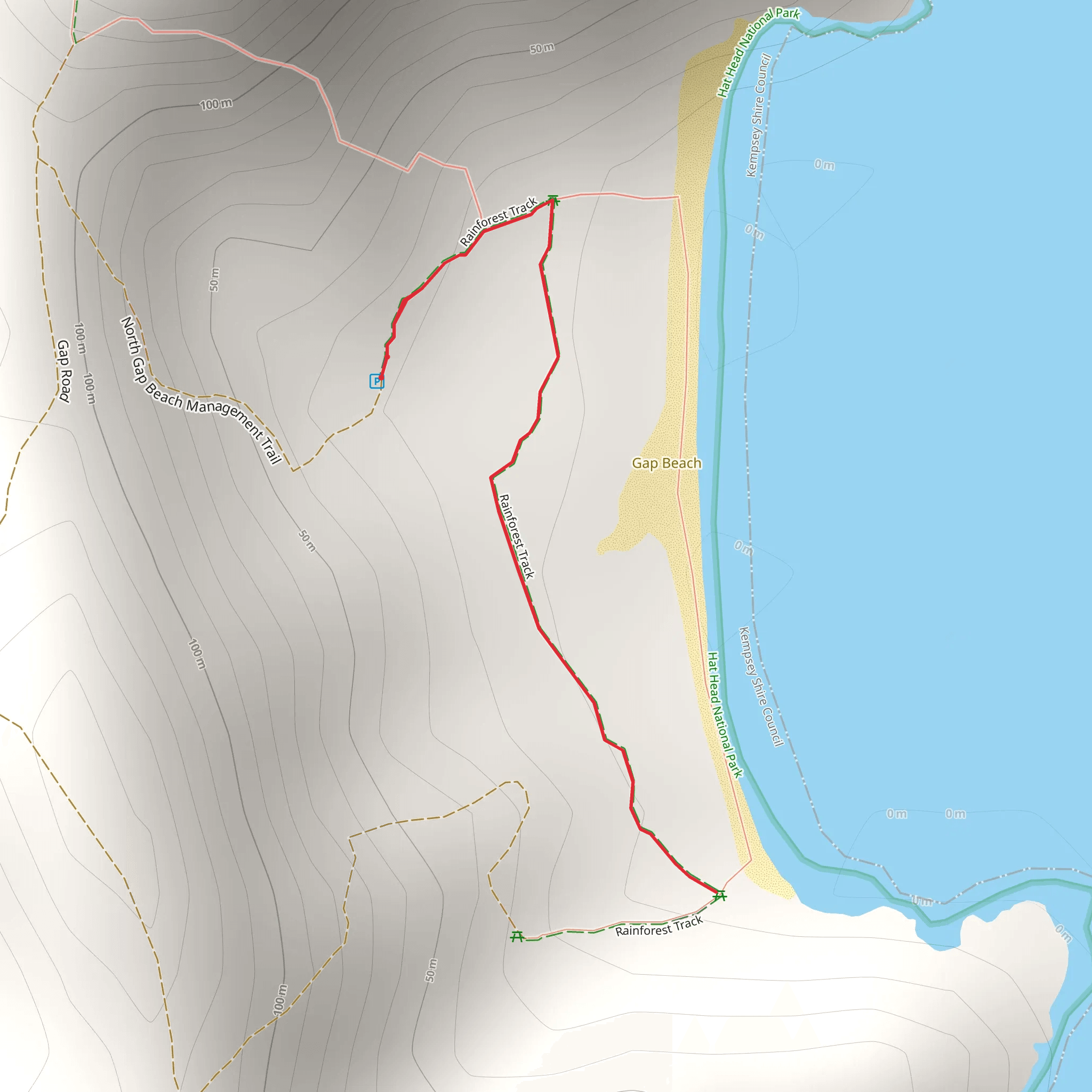 Rainforest Track mobile static map