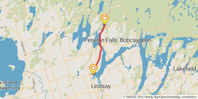 Ganaraska Trail stage 5 Map