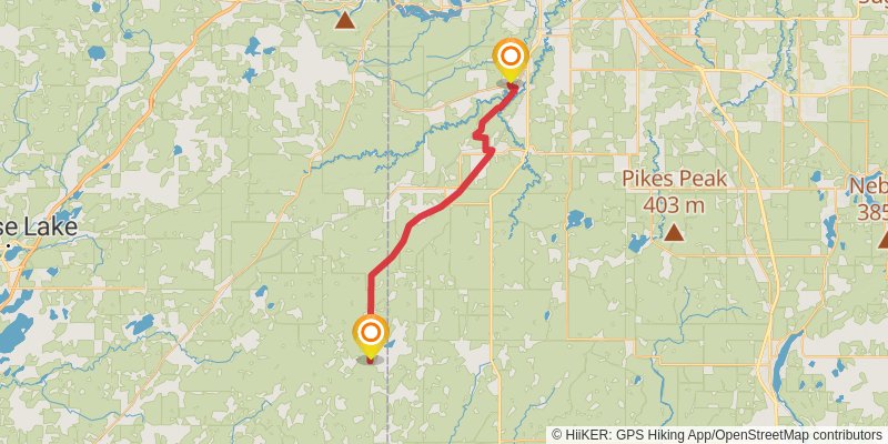 Gandy Dancer State Trail stage 6 Map