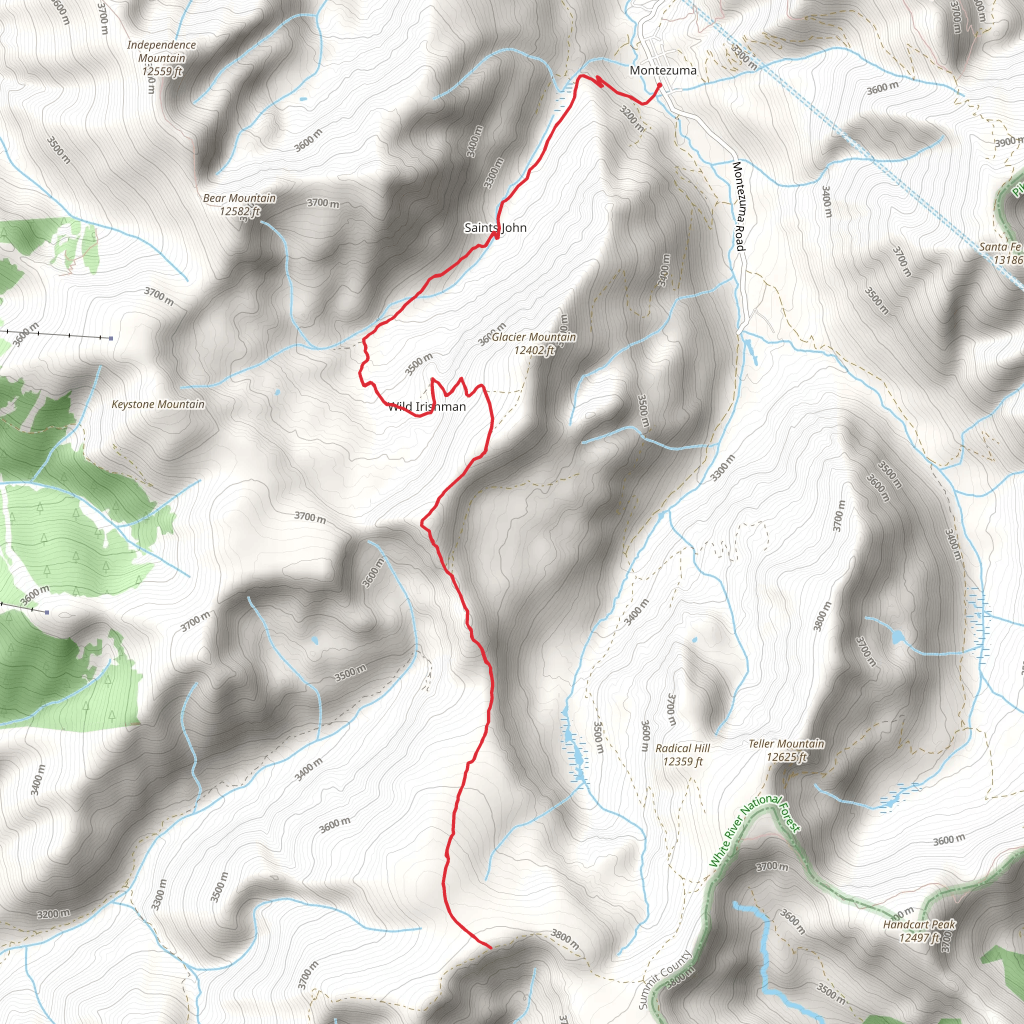 St Johns Road Trail mobile static map