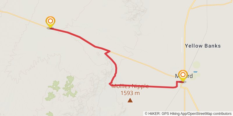 American Discovery Trail - Utah stage 44 Map