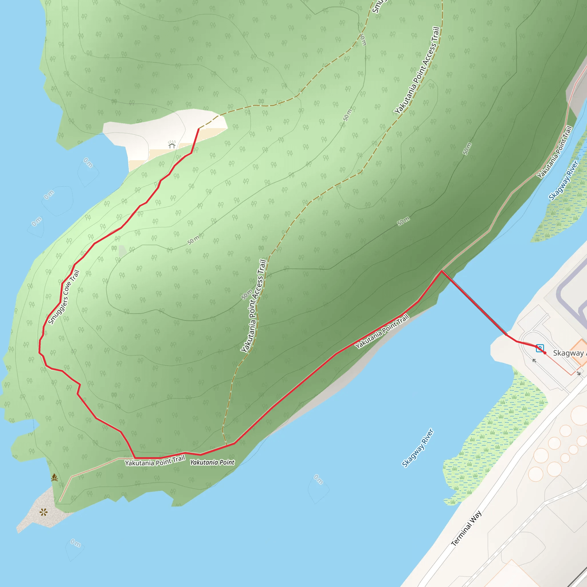Smuggler's Cove Trail mobile static map