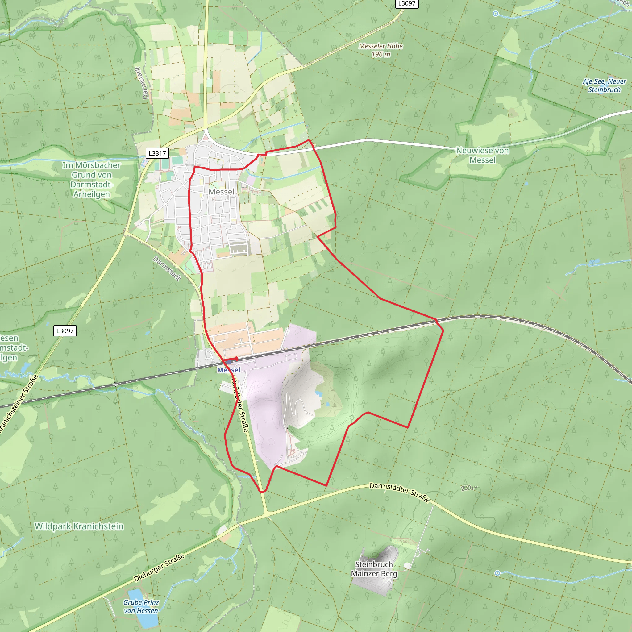 Messel Loop mobile static map