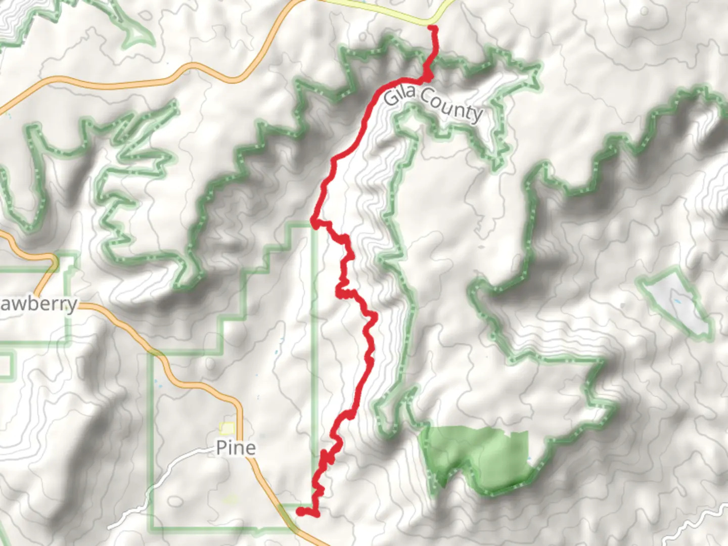 An image depicting the trail Pine Creek - Pine Canyon Trail and its surrounding area.