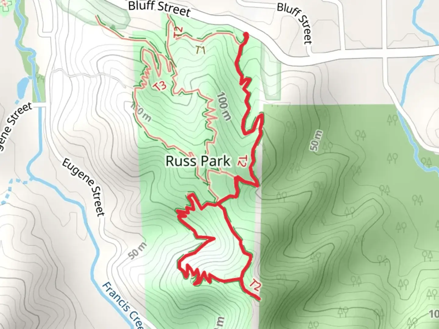 An image depicting the trail Maple Leaf Loop Trail and its surrounding area.