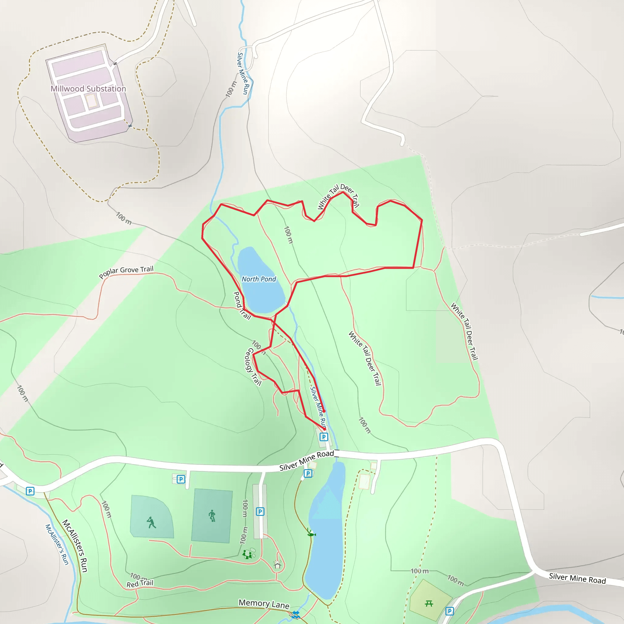 Silver Mine Run Loop mobile static map