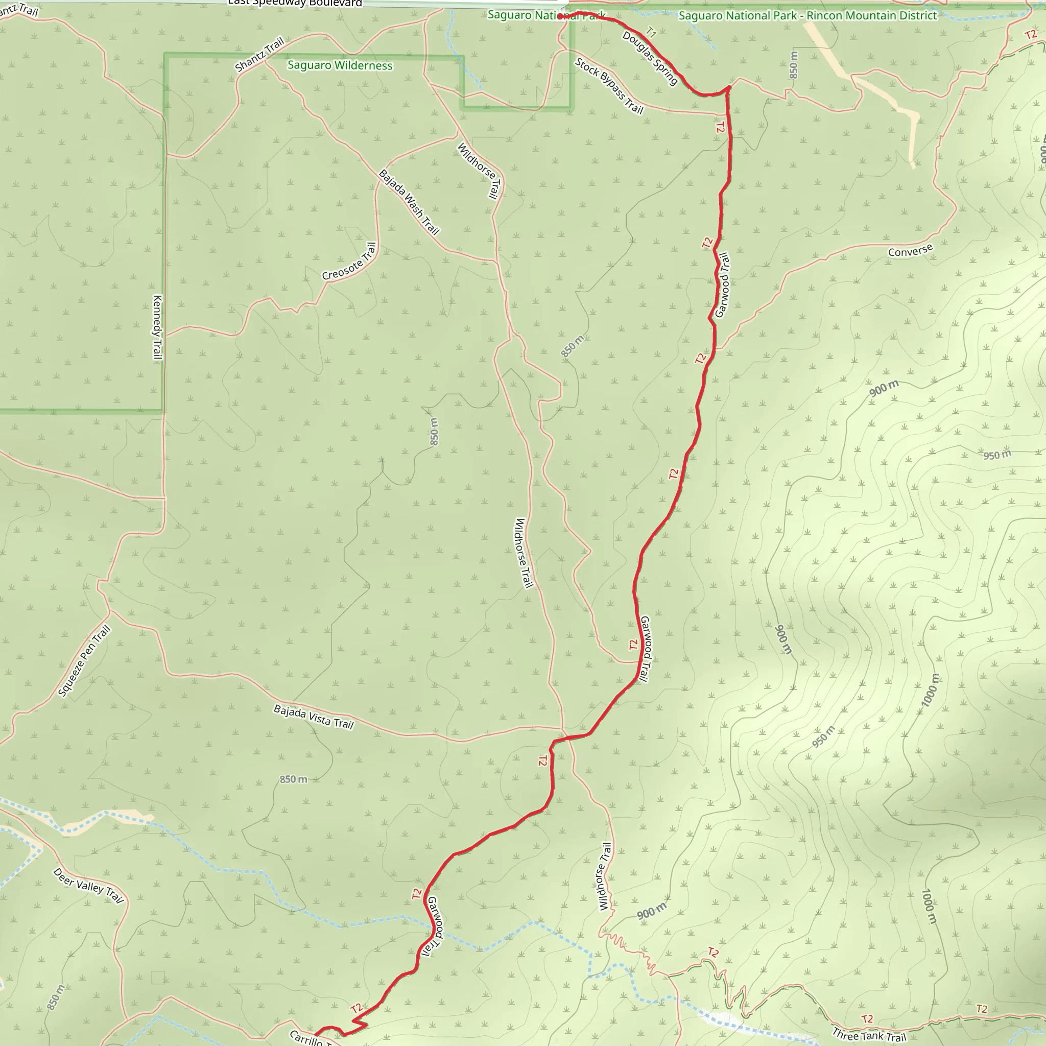 Garwood Trail mobile static map