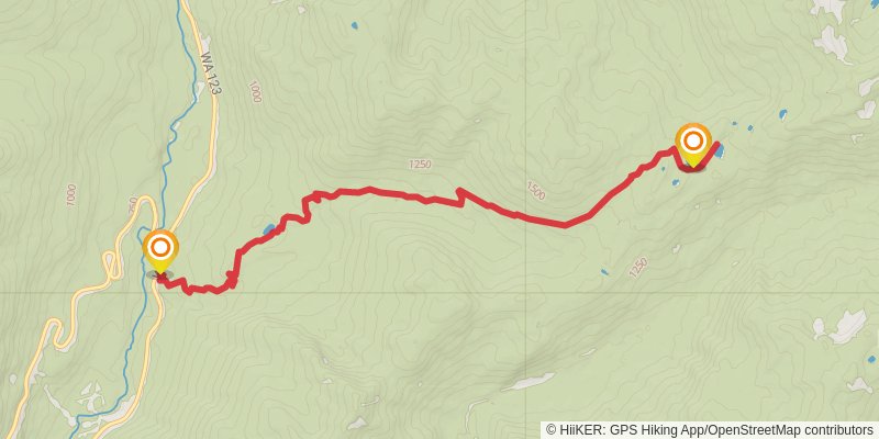 Three Lakes Trail stage 2 Map