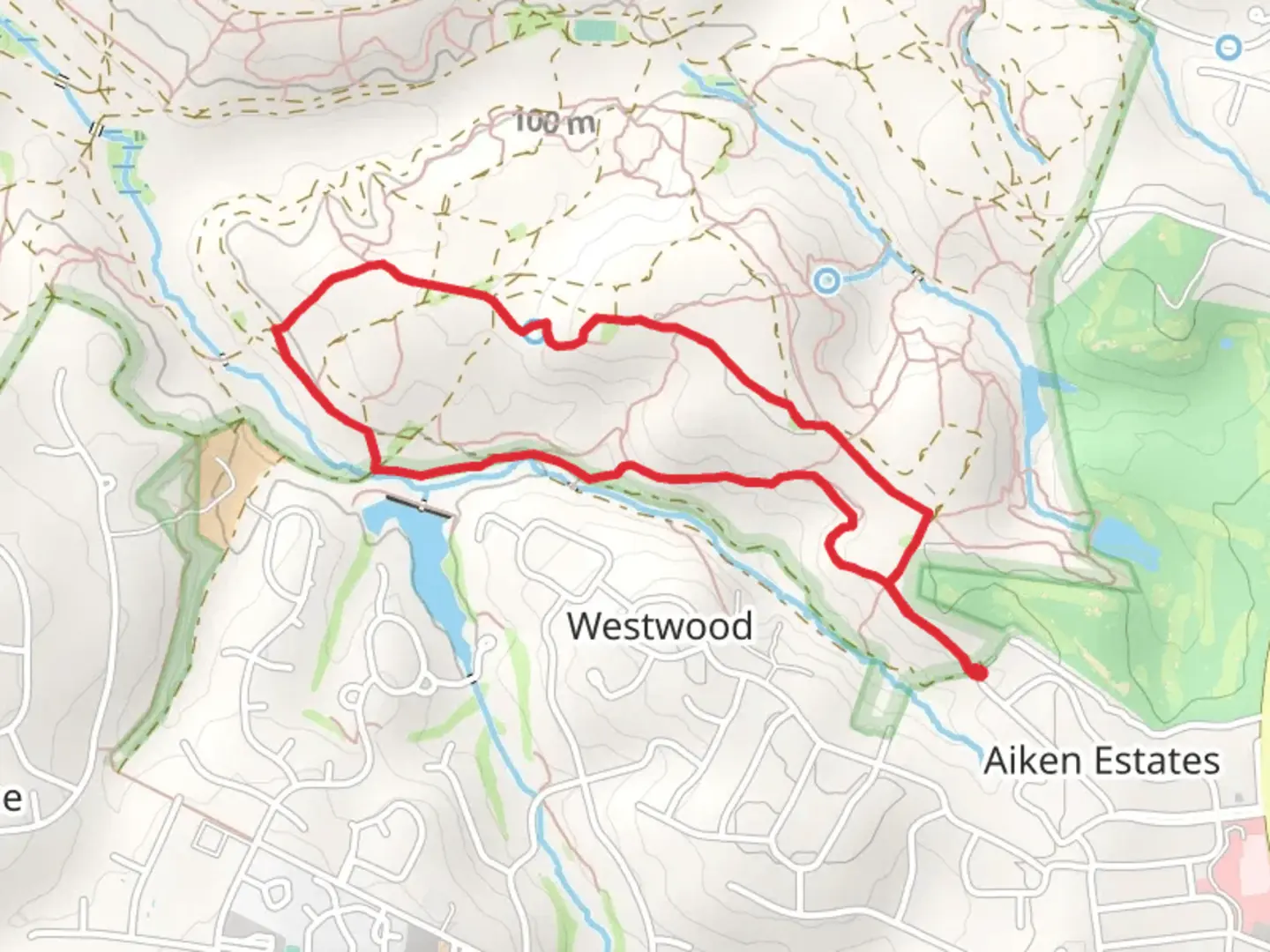 An image depicting the trail Mr Fletcher's Ride and Witch Hazel Ride Loop and its surrounding area.