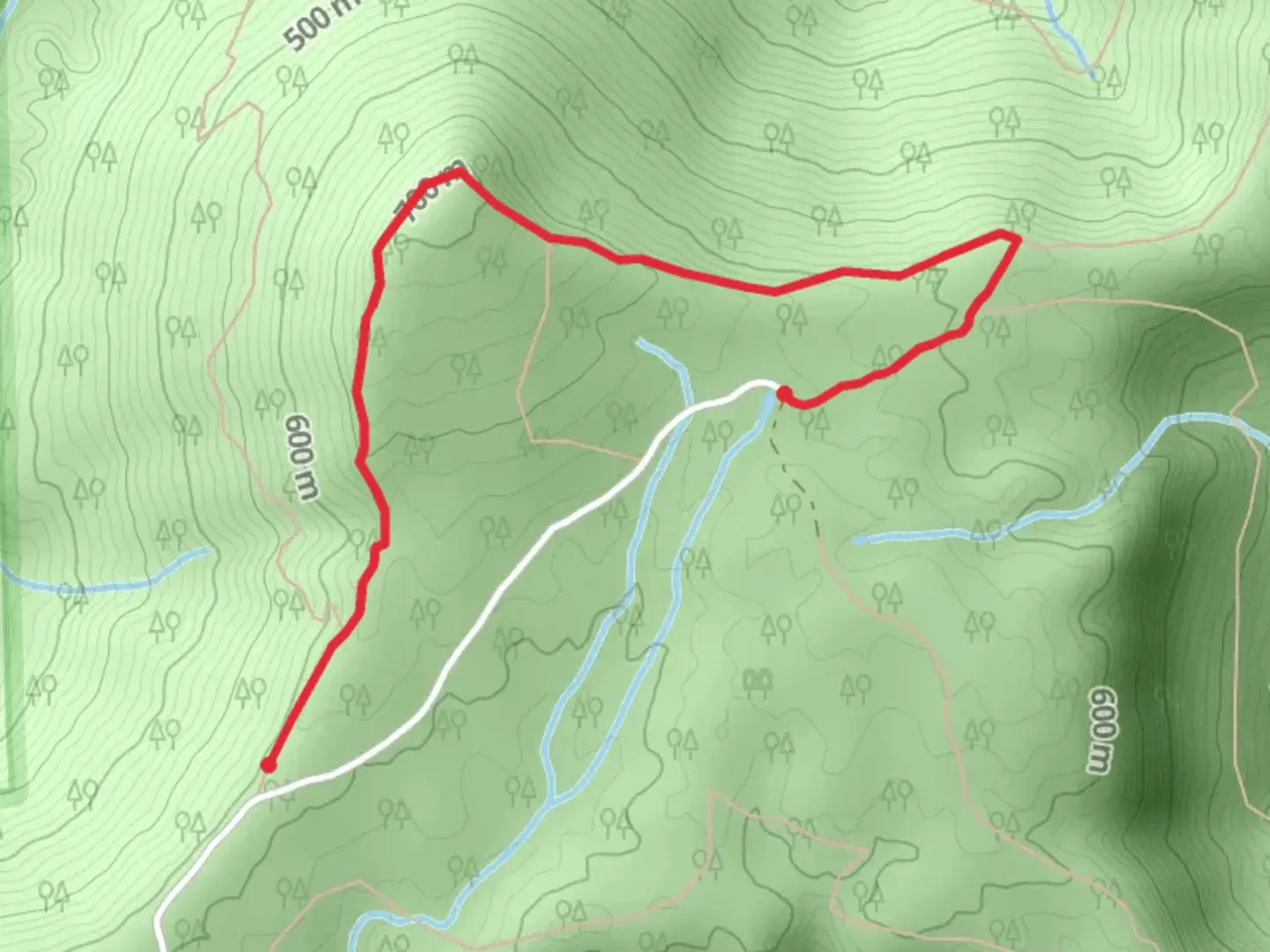An image depicting the trail Chamberlain and West Brow Trail and its surrounding area.