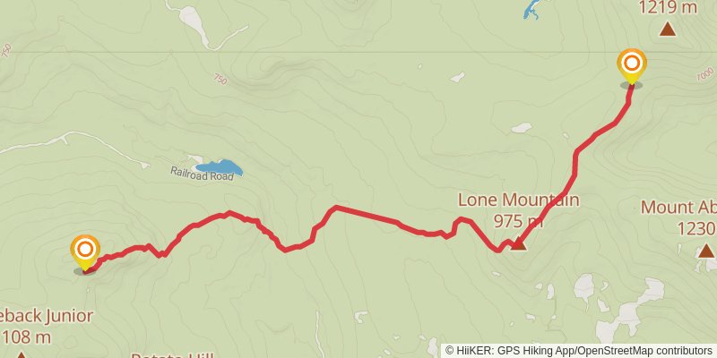 Appalachian Trail - Maine stage 8 Map