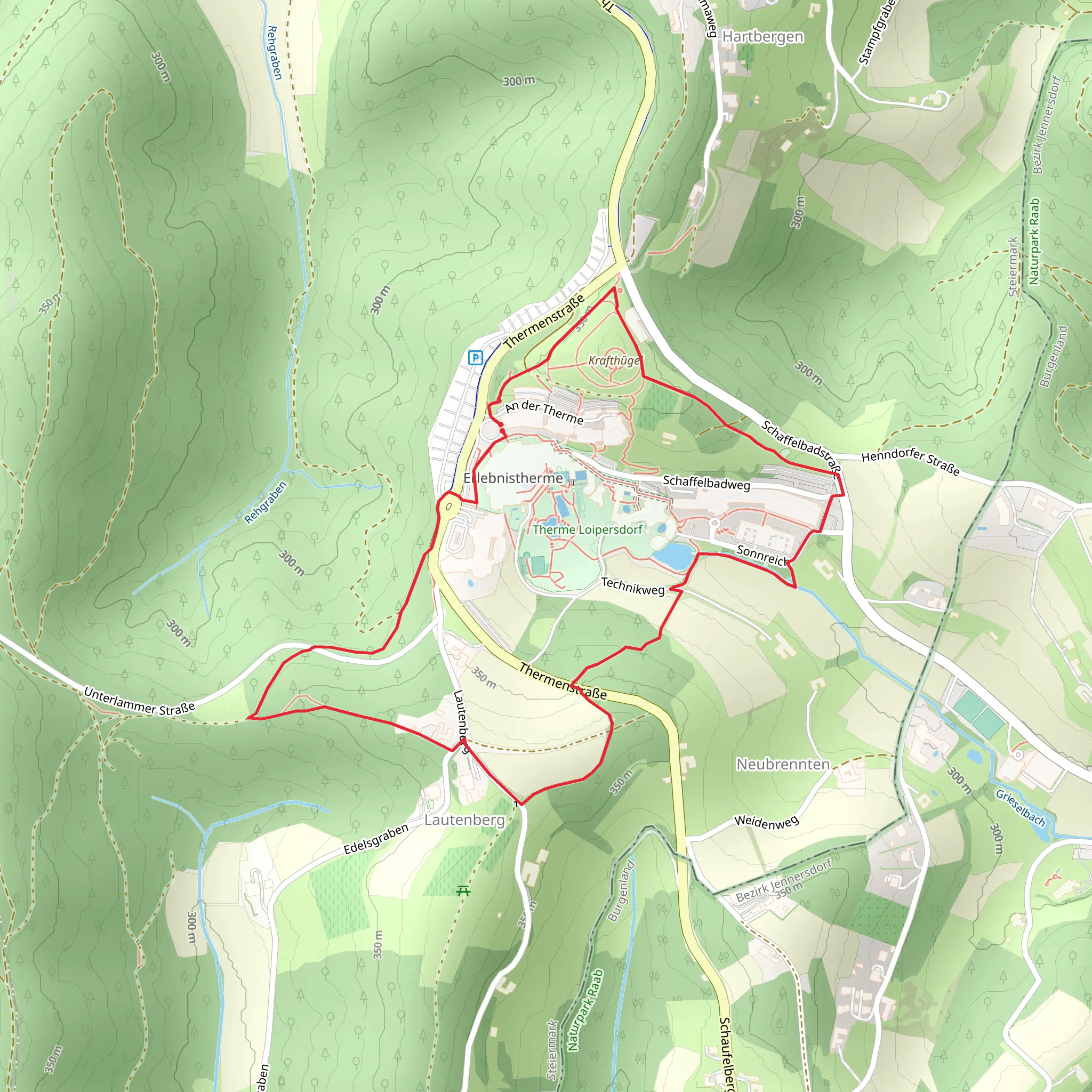 Motorikweg Loop mobile static map