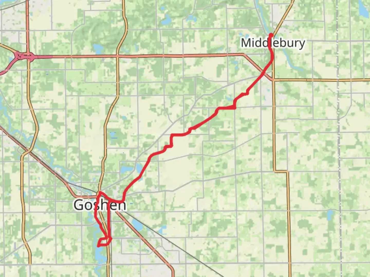 An image depicting the trail Pumpkinvine Nature Trail and its surrounding area.