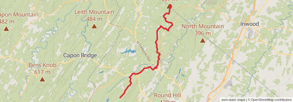 American Perimeter Trail - Southern Appalachian Primary stage 5 Map