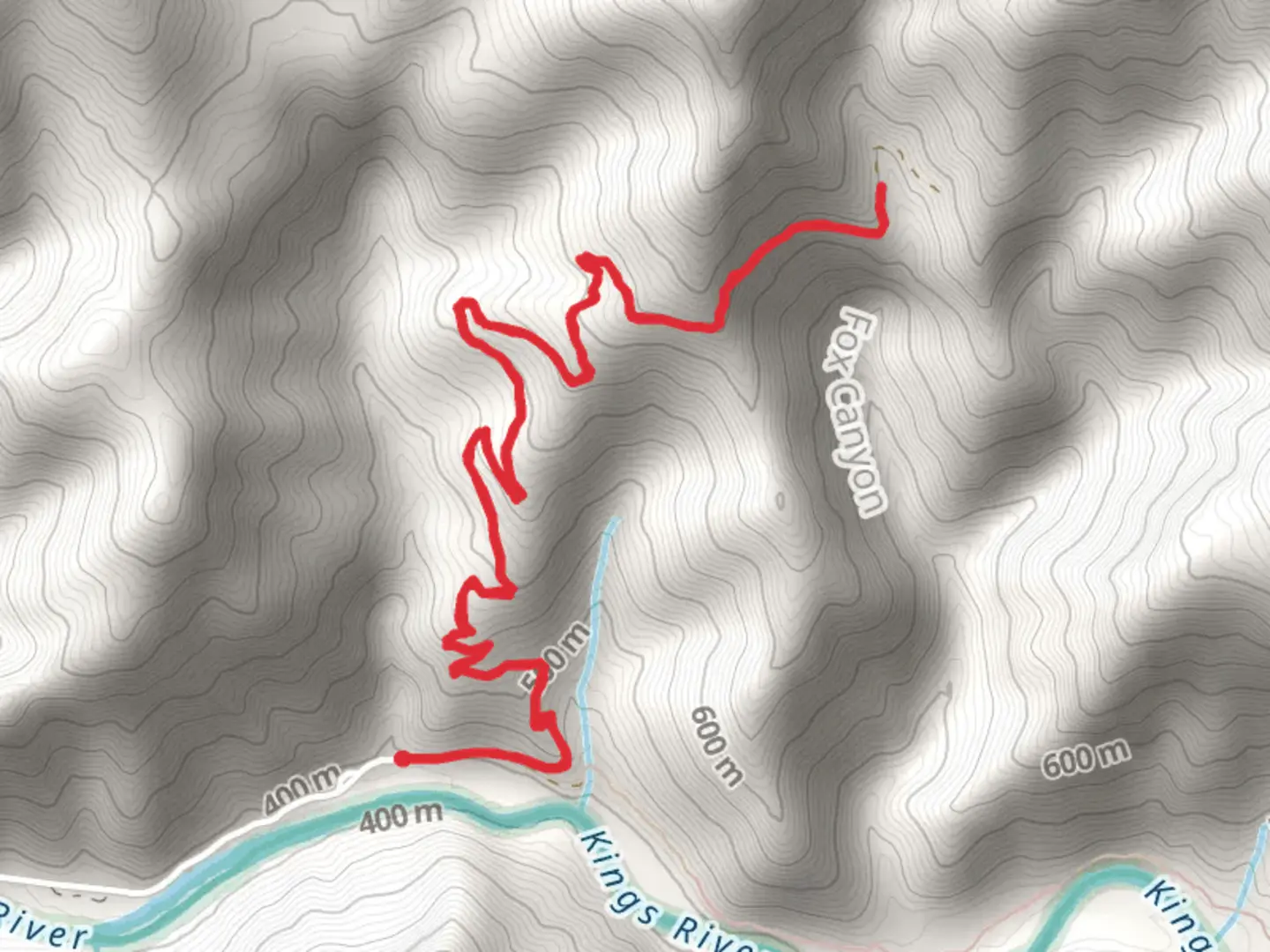 An image depicting the trail Fox Canyon Trail and its surrounding area.