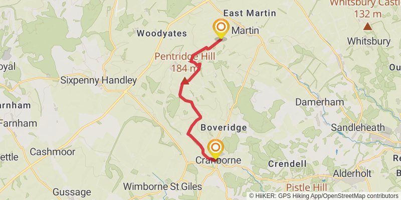 Jubilee Trail stage 8 Map