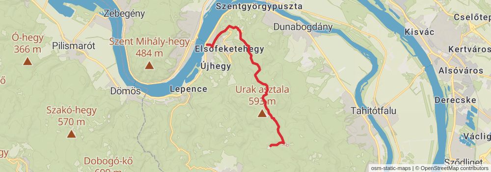 National Blue Trail - OKT stage 34 Map