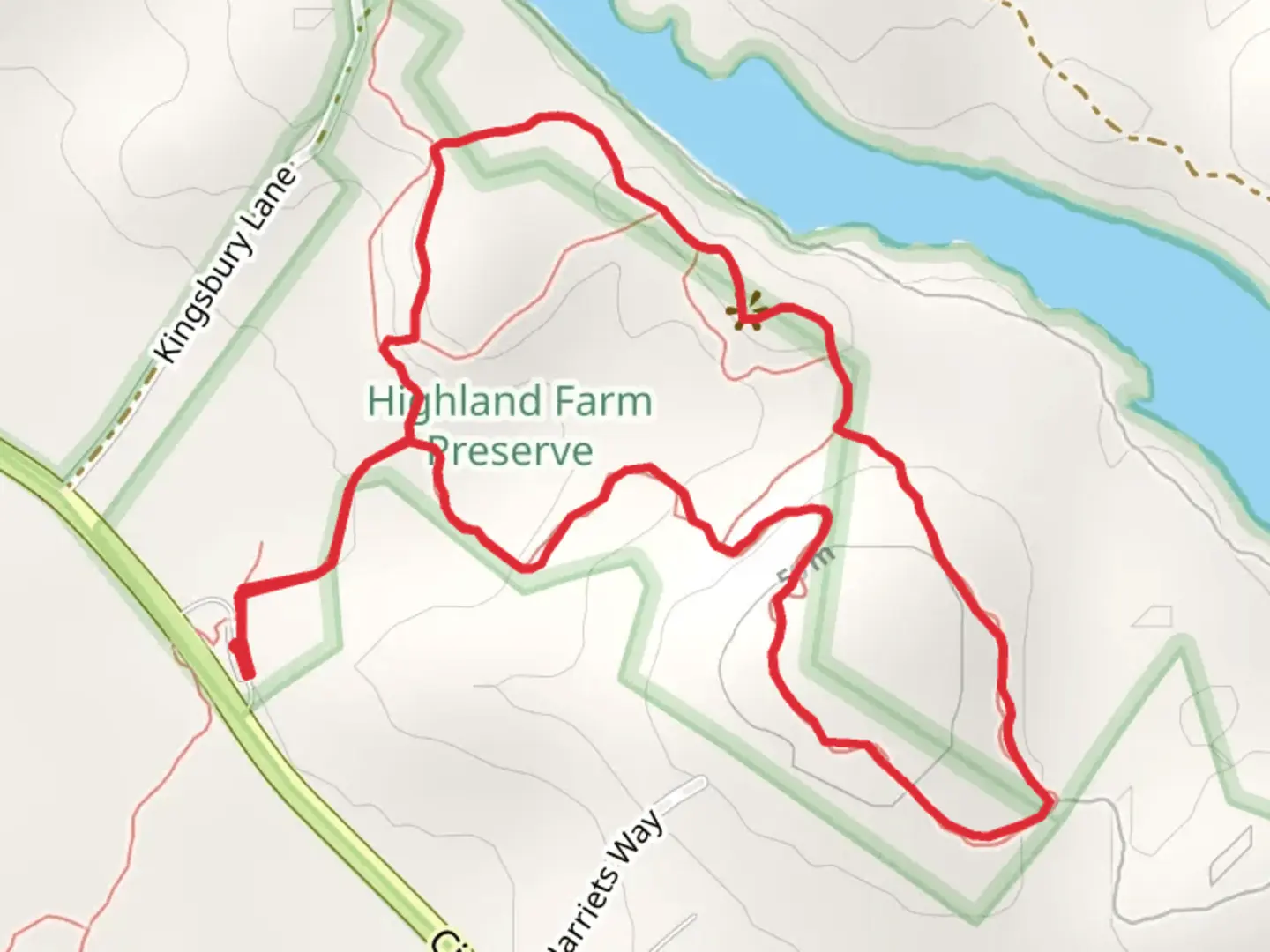 An image depicting the trail Junkins Loop and its surrounding area.