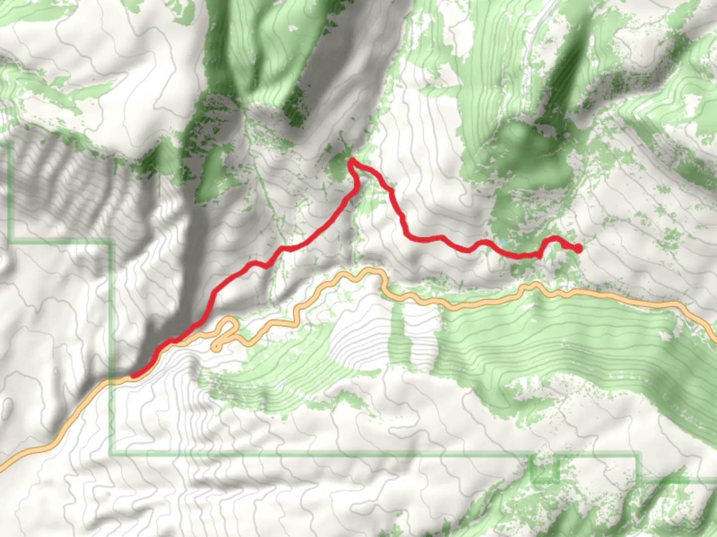 An image depicting the trail Beef and Shell Creek Walk and its surrounding area.