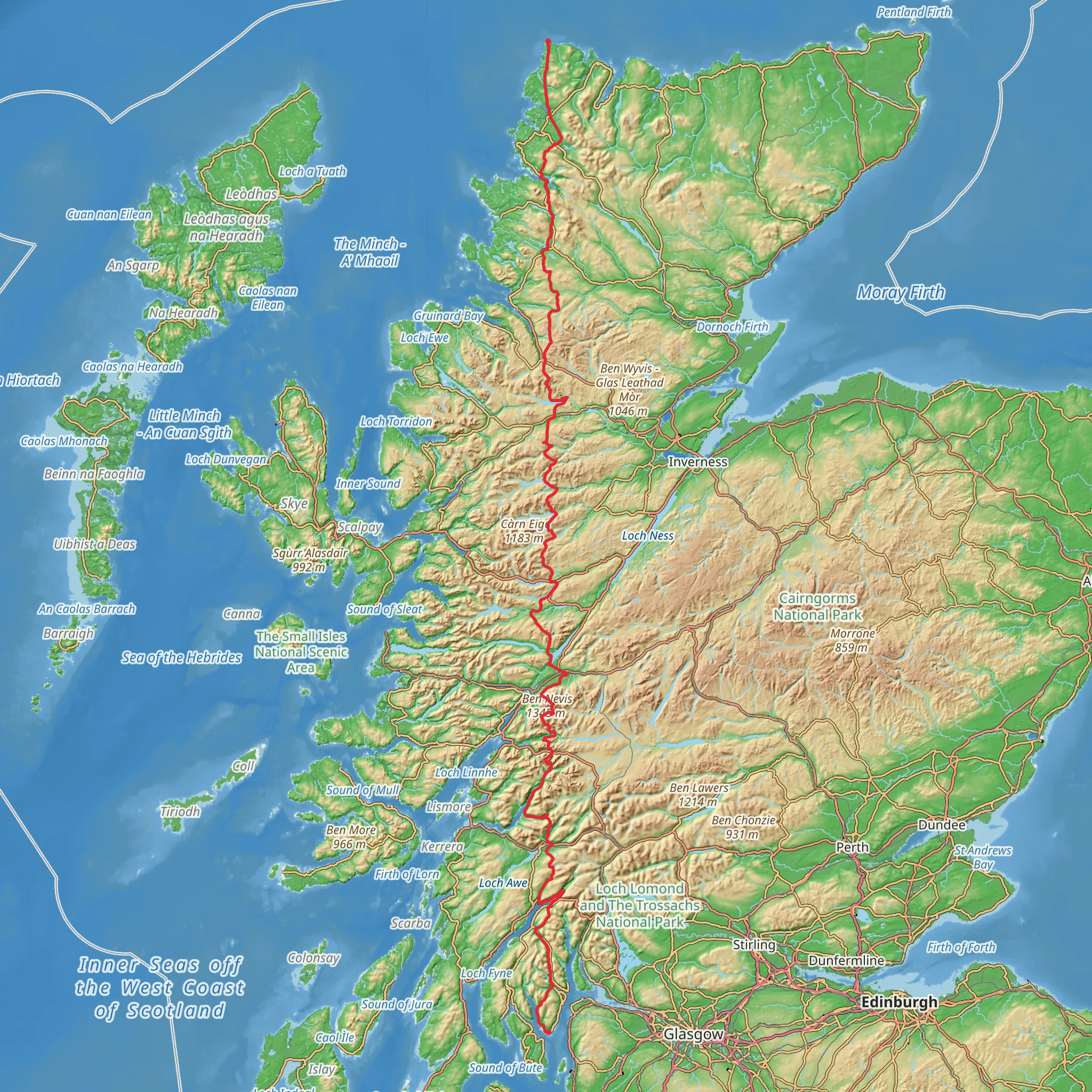 Five Degree West Challenge mobile static map