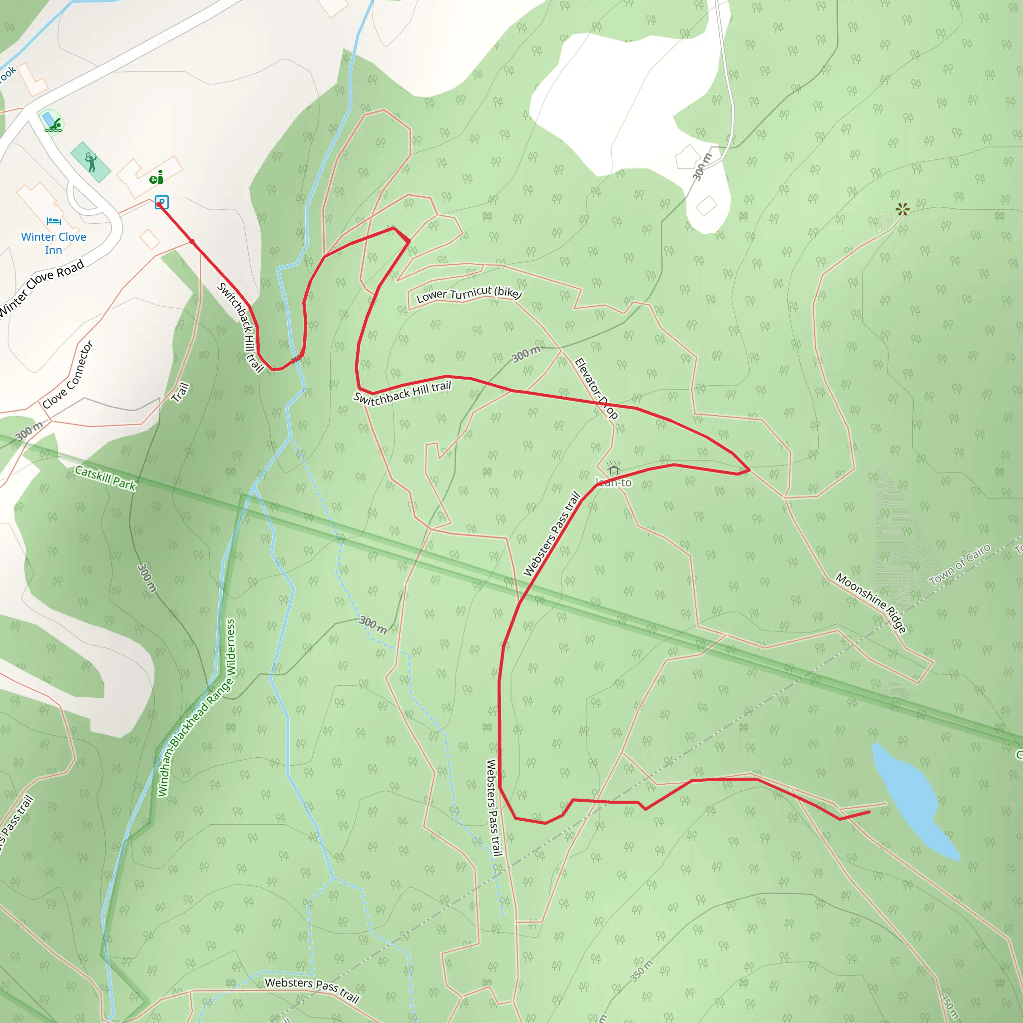 Winter Clove Road - Kiskatom Brook mobile static map