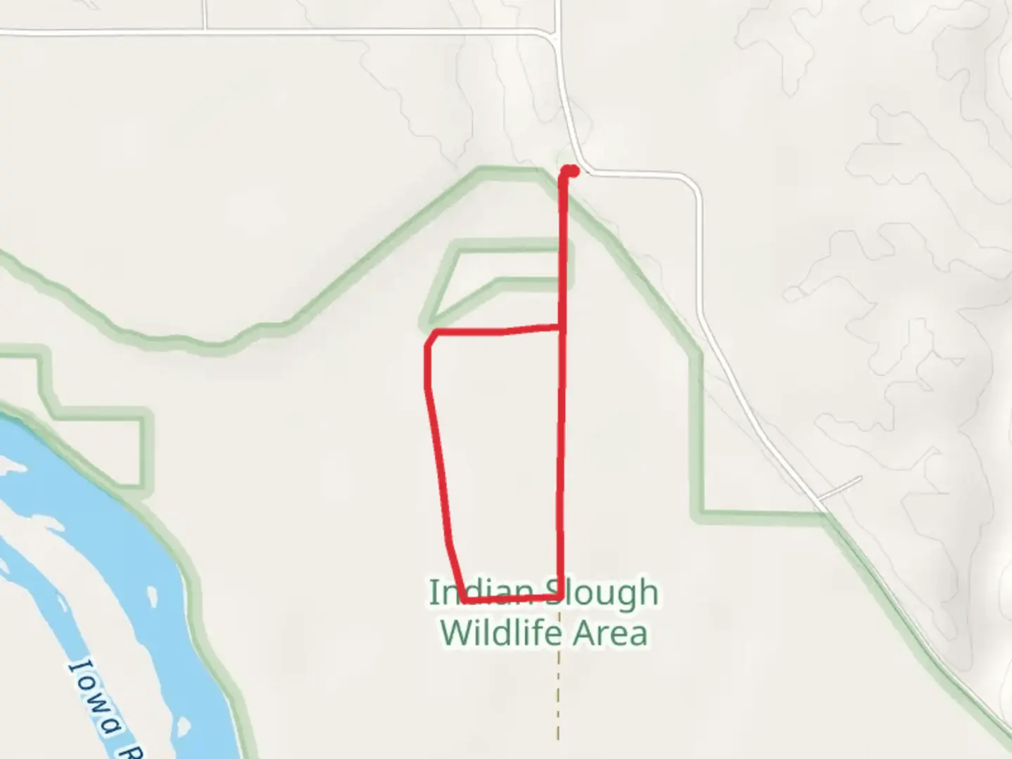 An image depicting the trail Mount Hope Cemetery Loop and its surrounding area.