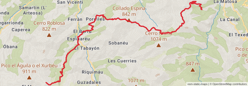 GR 105 Route of the Pilgrimages stage 5 Map