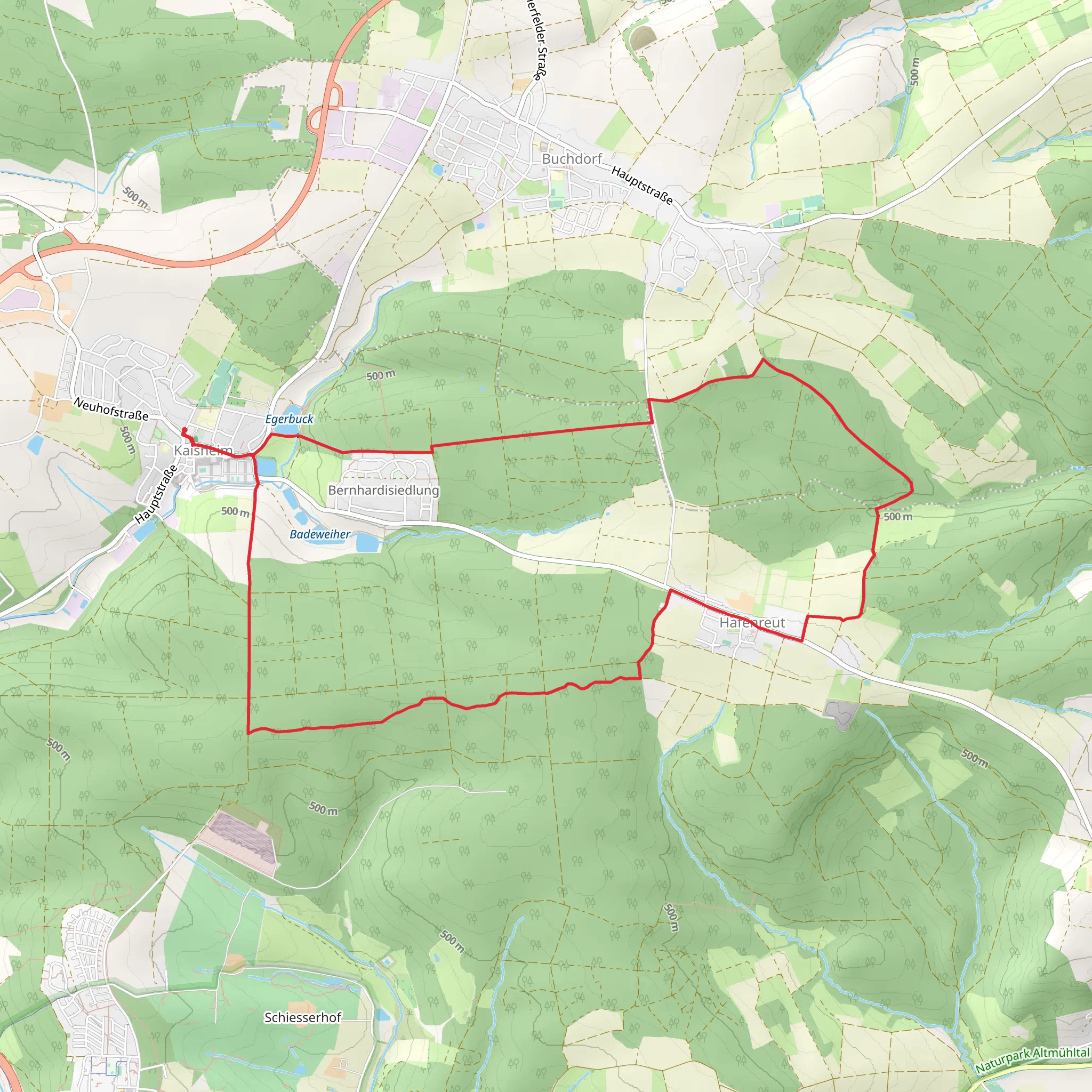Rundwanderweg Monheim 13 mobile static map