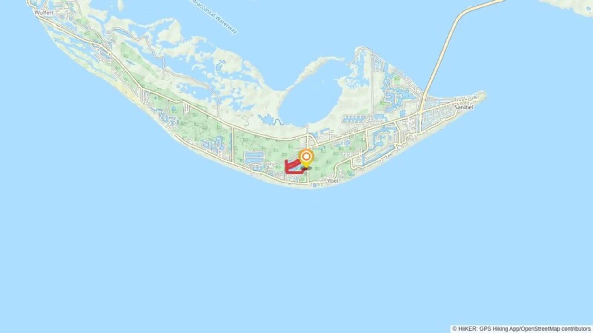 An image depicting the trail Tarpon Bay Road Loopc - West and its surrounding area.