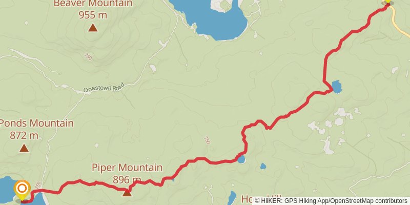 Appalachian Trail stage 192 Map