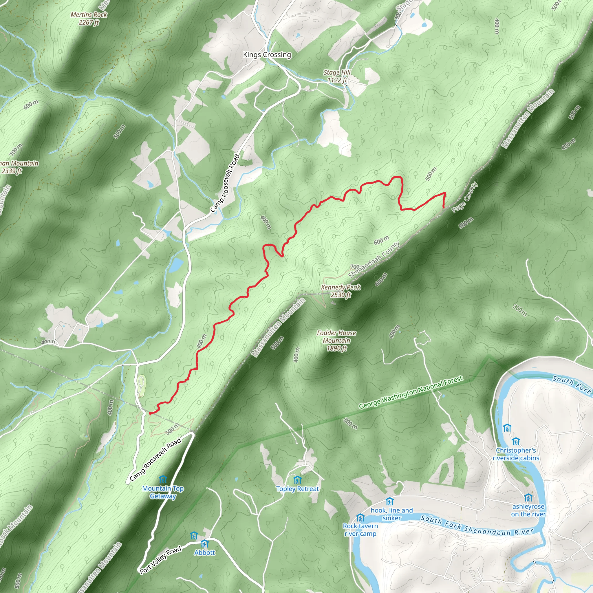 Stephens Trail mobile static map