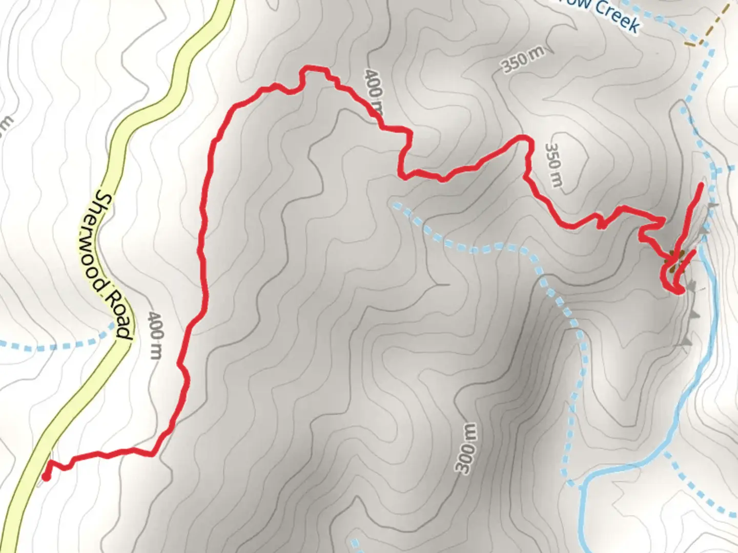 An image depicting the trail Buggytop Cave Trail and its surrounding area.