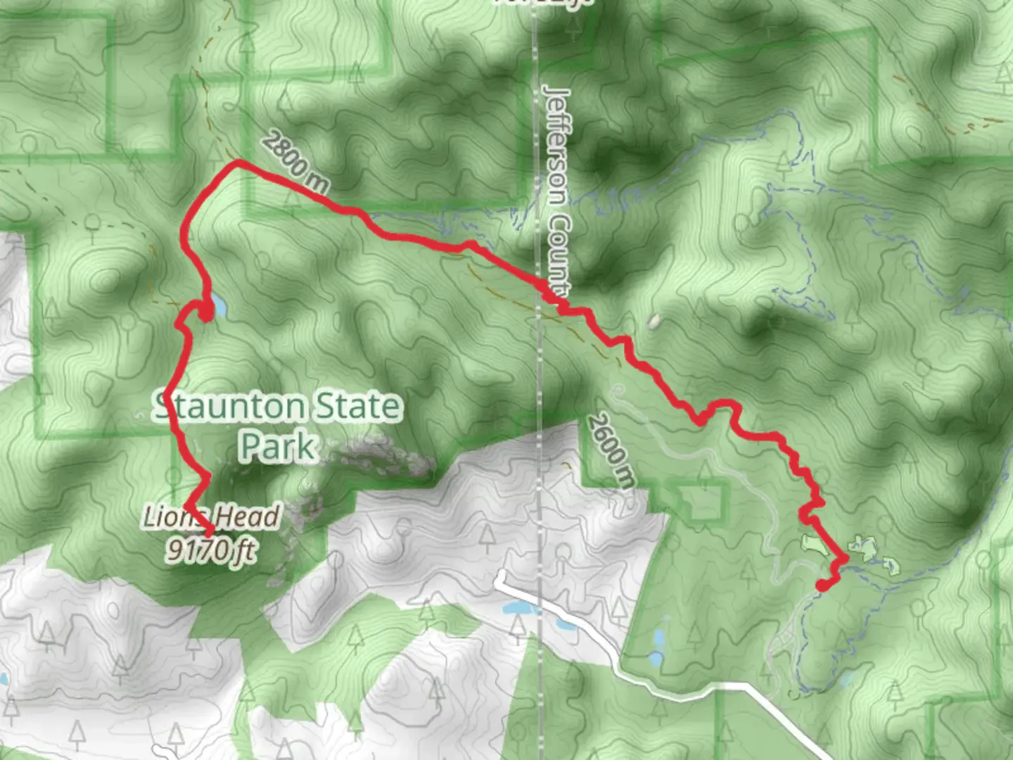 An image depicting the trail Lions Head and its surrounding area.