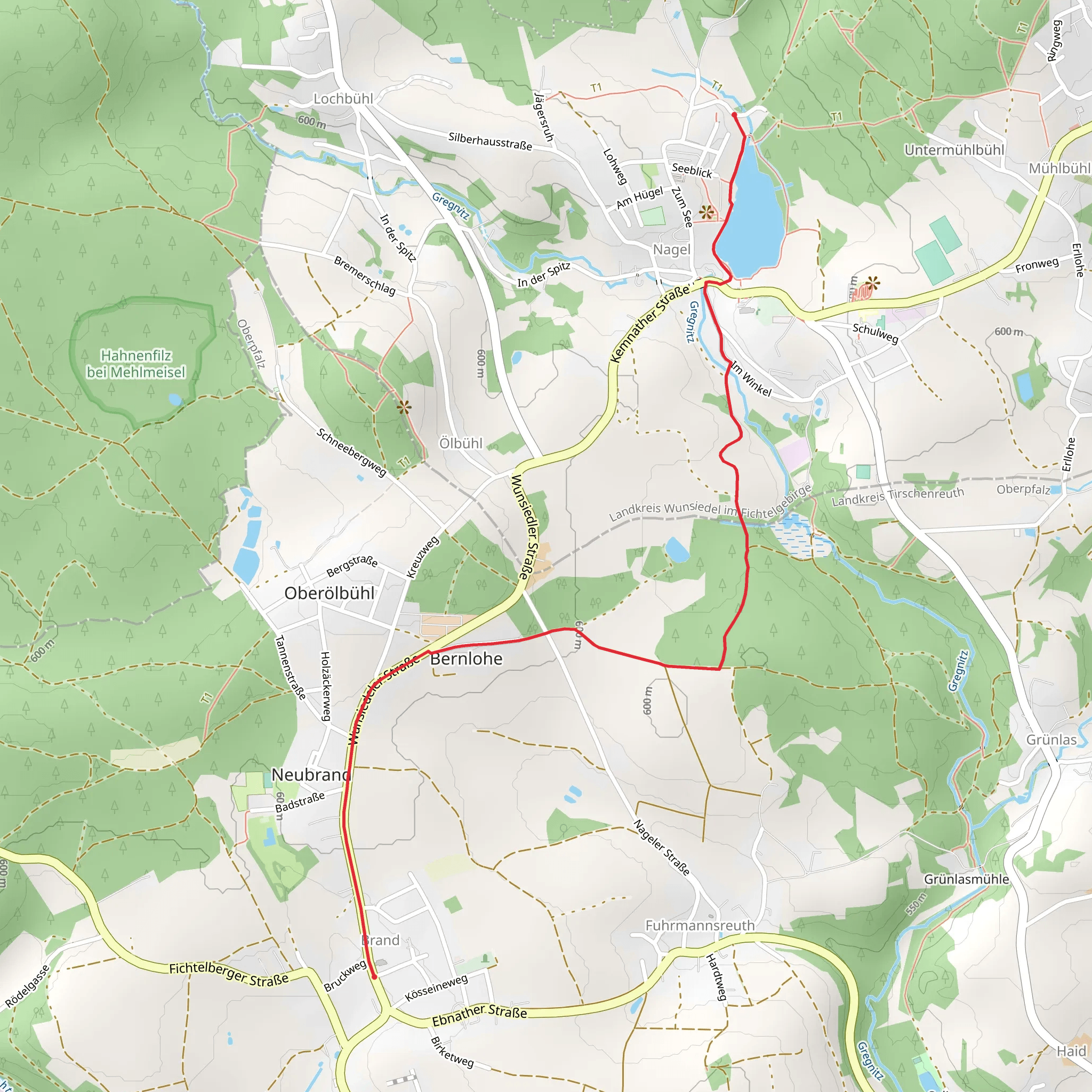 Brand to Nagel Walk via Nagler See mobile static map