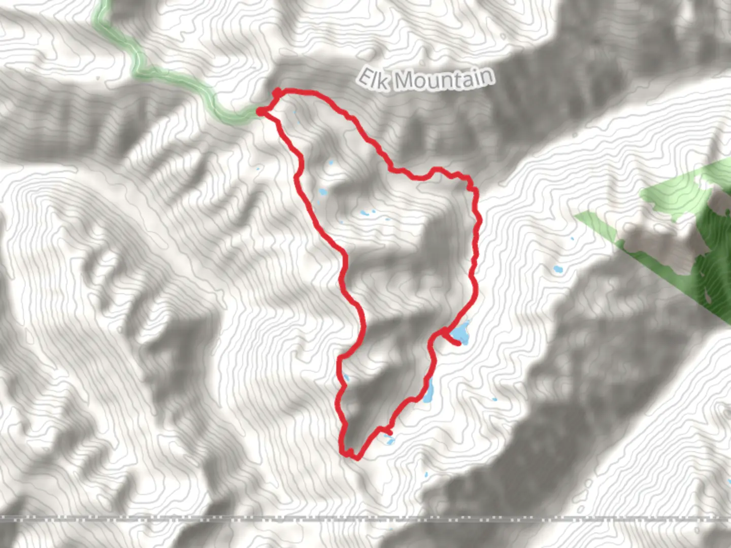 An image depicting the trail Badger Valley, Grand Lake, Gladys Lake and Lillian Ridge Way Loop Trail and its surrounding area.