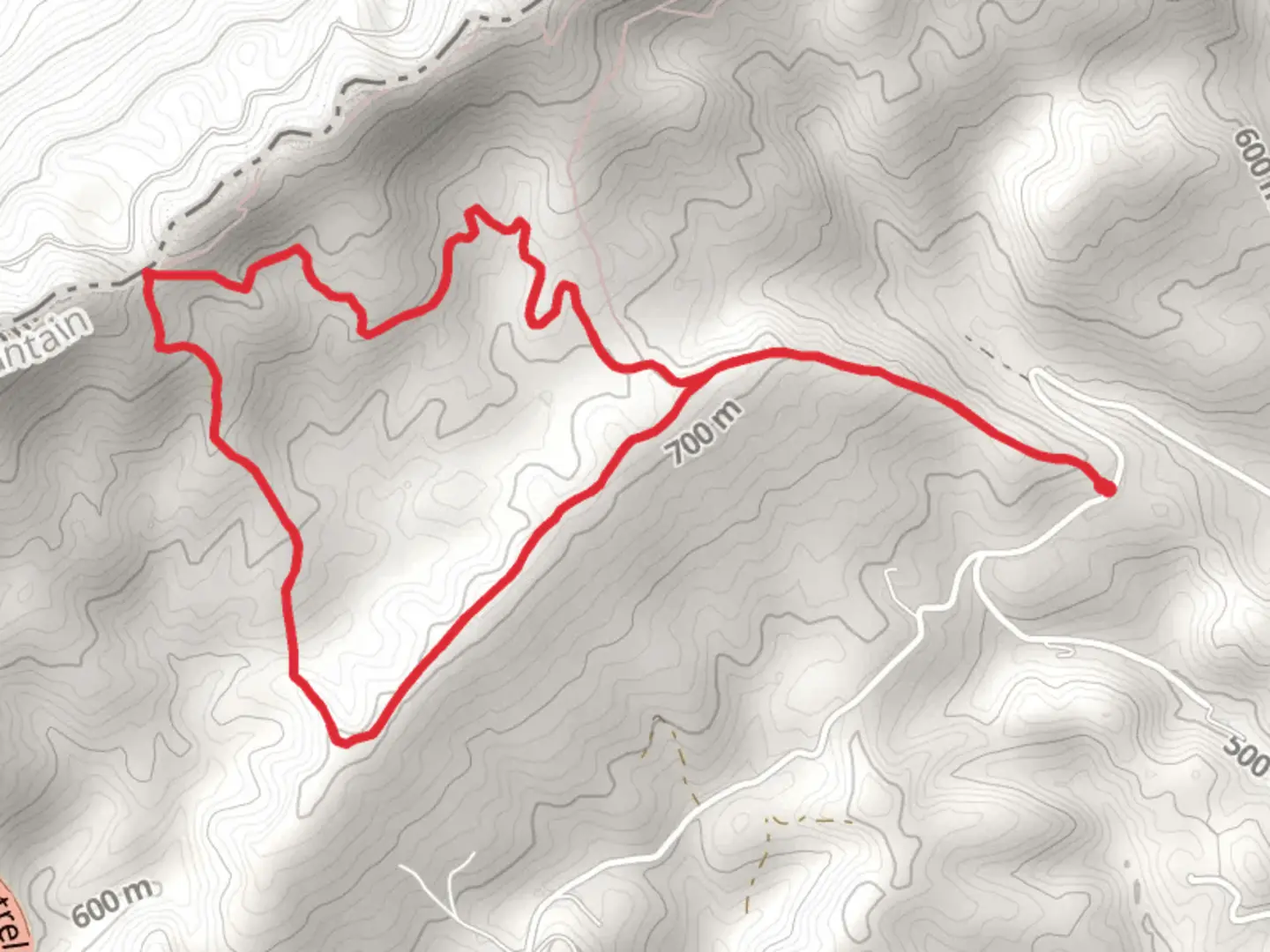 An image depicting the trail Austin Gap Trail and its surrounding area.