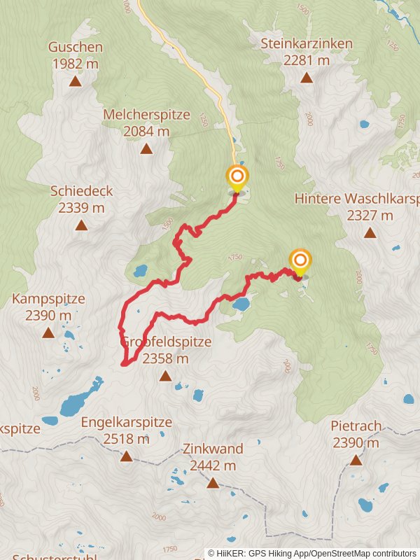Aussicht and Duisitzkarsee Trail mobile static map