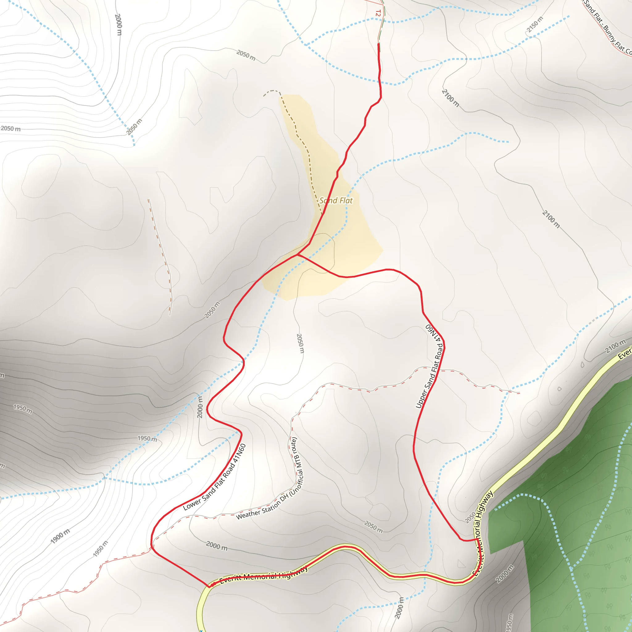 Sand Flat and Red Fir Flat CampgroundLoop mobile static map