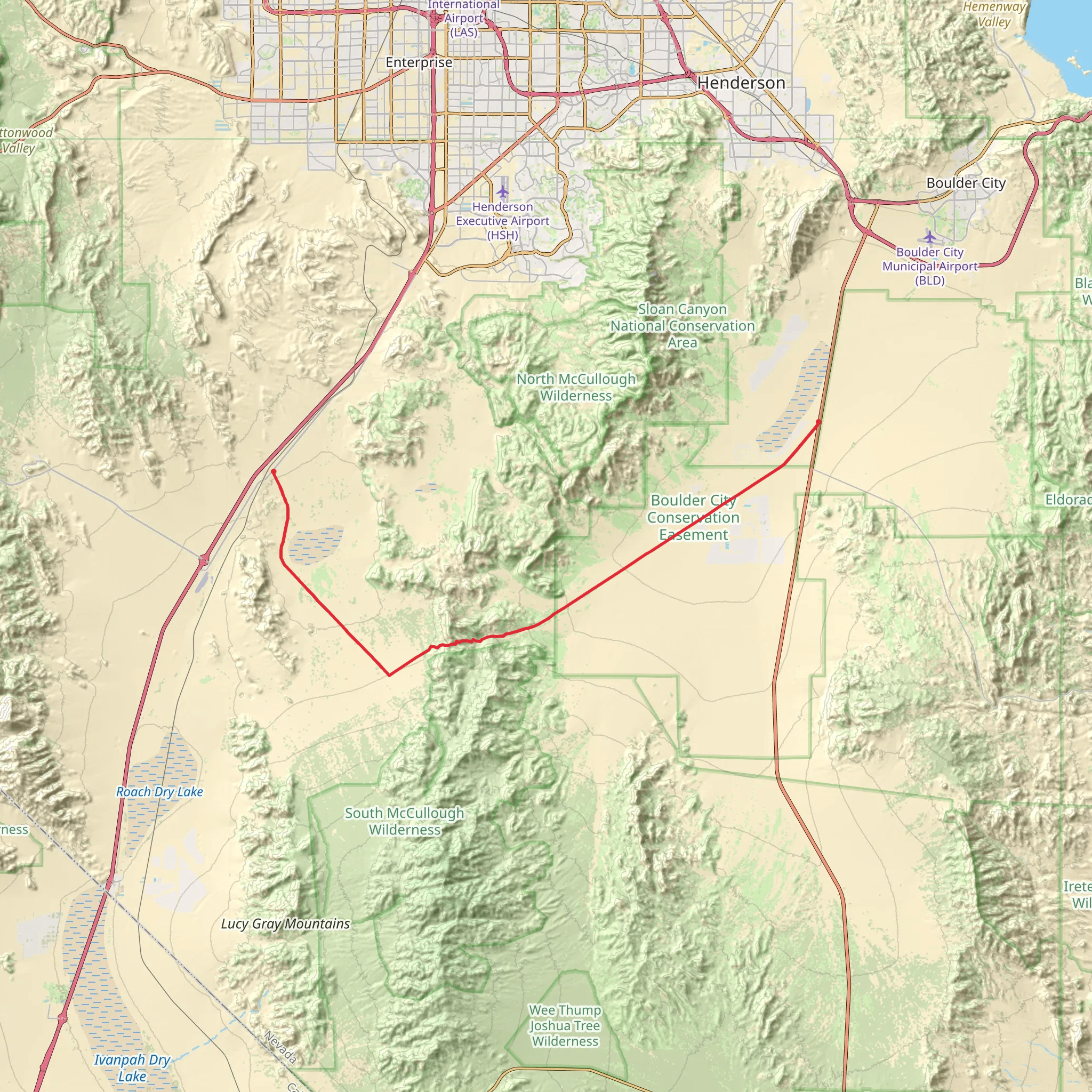 McCullough Pass mobile static map