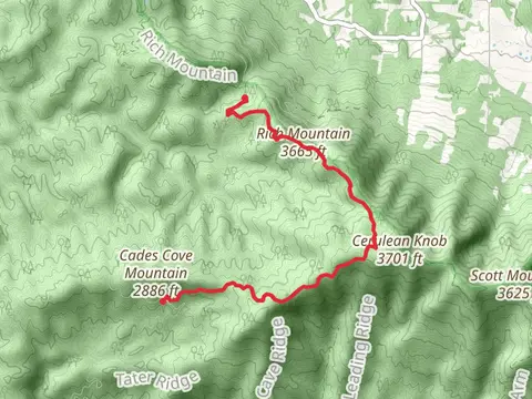 Rich Mountain Trail and Indian Grave Gap Trail