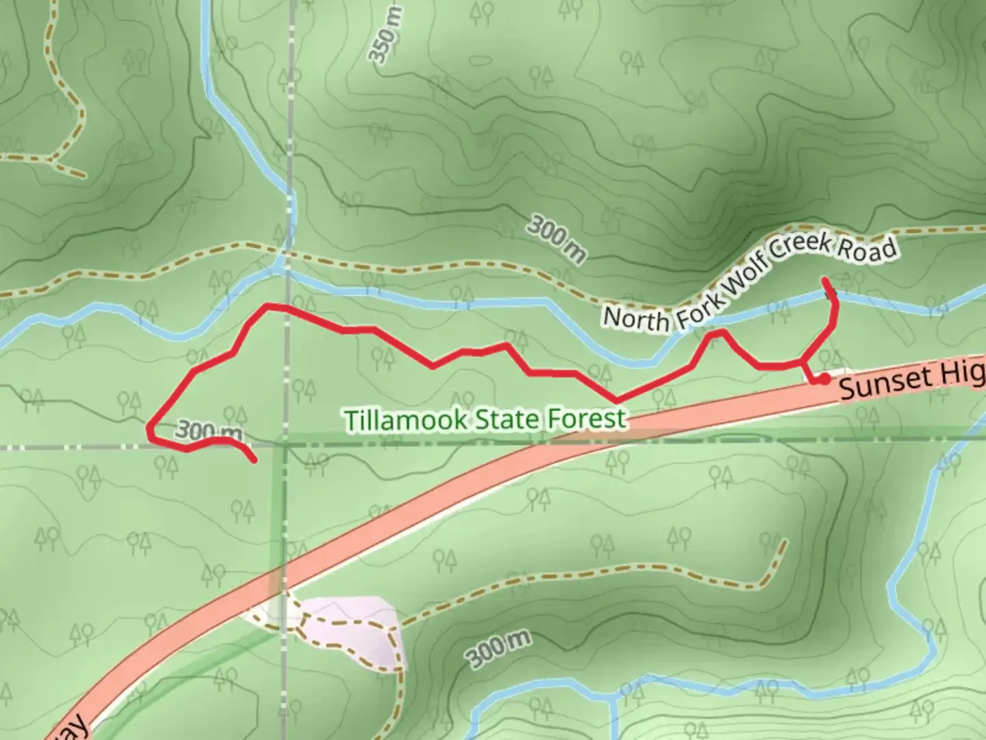 An image depicting the trail Four County Point Trail and its surrounding area.
