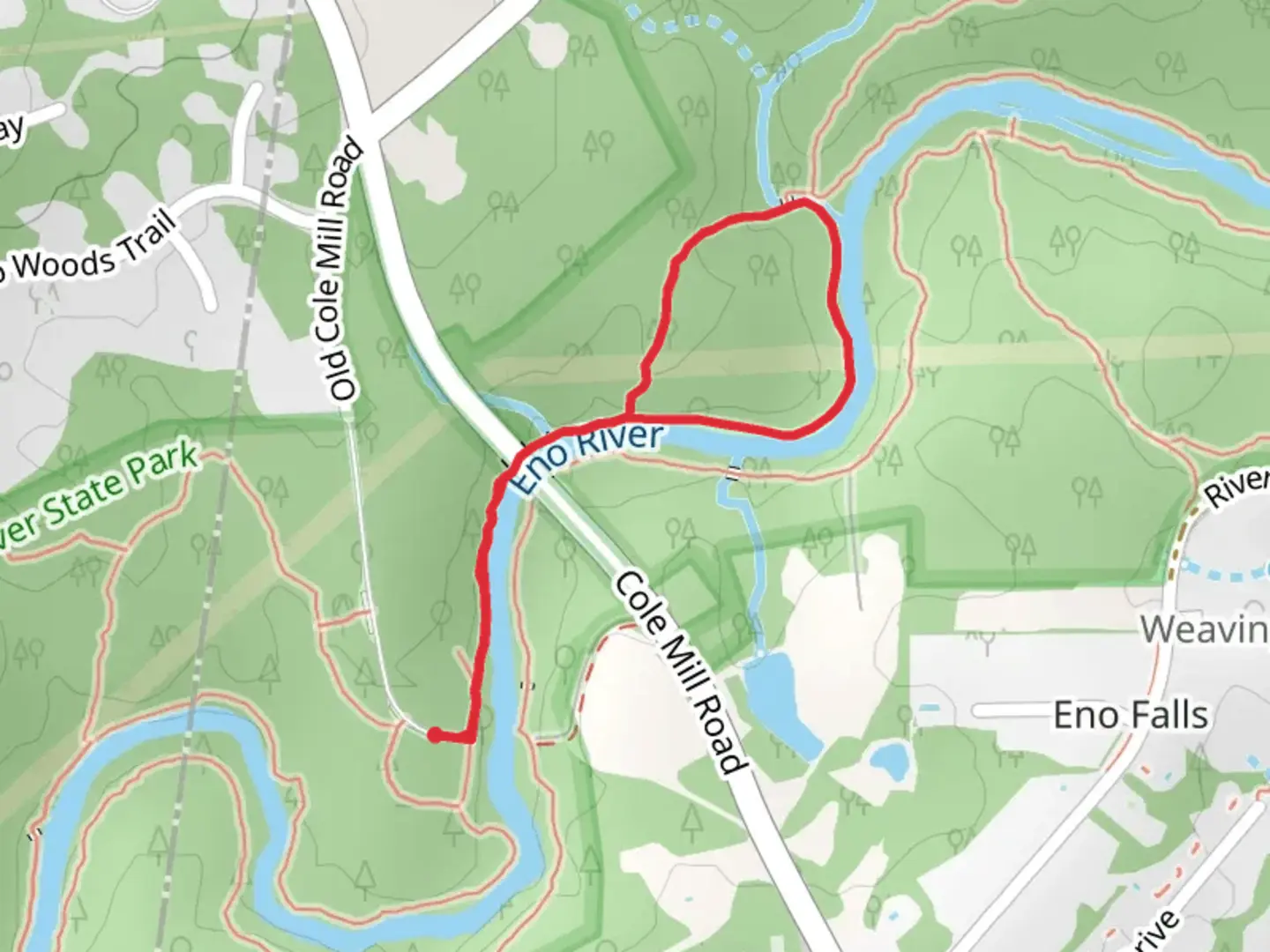 An image depicting the trail Pea Creek Loop Trail and its surrounding area.