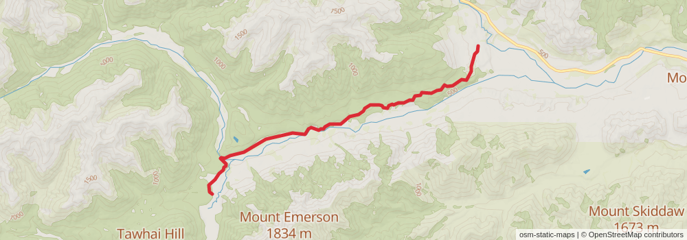 Te Araroa South Island stage 24 Map