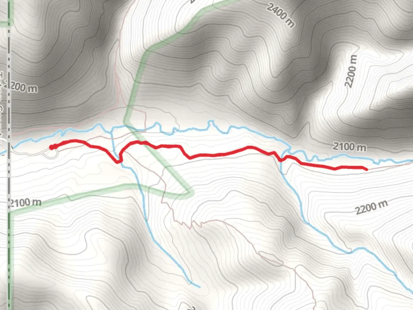 An image depicting the trail Moose Creek Short Trail and its surrounding area.